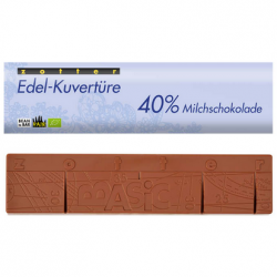 Kuwertura  40% Mleczna czekolada, 130g